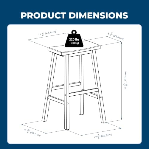 Winsome Satori Saddle Seat Bar Stool, Black, 29"