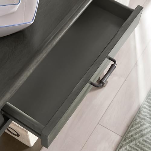 Leick Home Topol Console Table, 30", Smoke Gray