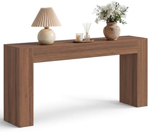 VASAGLE 63 Inches Entryway Table, Thick Tabletop Console Table, Farmhouse