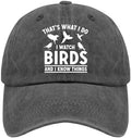 That's What I Do I Watch Birds and I Know Things Hats Youth Golf Hat Pigment Black Womens Beach Hat Gifts for Mom