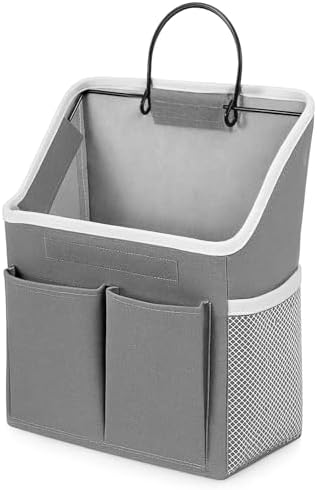 Wall Hanging Storage Bag, Hanging Storage Basket for Organizing, Wall Organizer with Pockets for Bathroom, Bedroom, Dormitory, RV