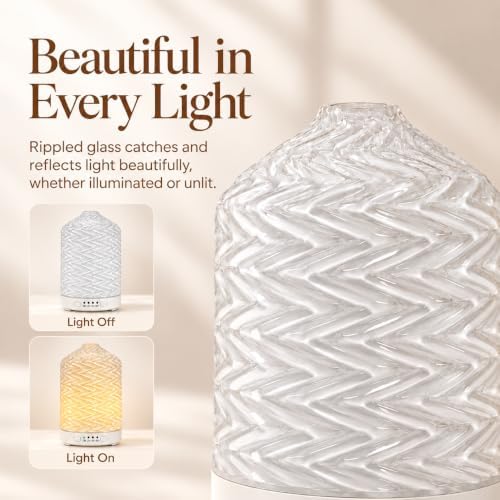Essential Oil Diffuser for Home, 120ml Glass Aromatherapy Diffuser