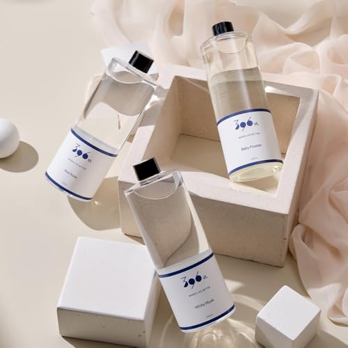 396 st. Reed Diffuser Oil Refill, Baby Powder, 16.9oz, 10 Fiber Reed Sticks/Home Fragrance, Scented Oil Refills, Oils for Reed Diffuser, Home Décor