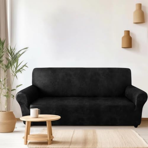 ANARACHON 1-Piece Leather-Look Sofa Cover,Sofa Slipcover Width 78"-88"