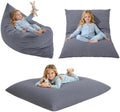 3-in-1 Kids Bean Bag Chair, Convertible Floor Cushion