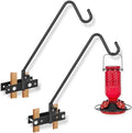 FEED GARDEN 2 Pack 13.5 Inch Deck Hooks for Vertical Railing, Adjustable Deck Bird Feeder Hanger for Hanging Lanterns, Wind Chimes, Flower Baskets, Suet Feeders