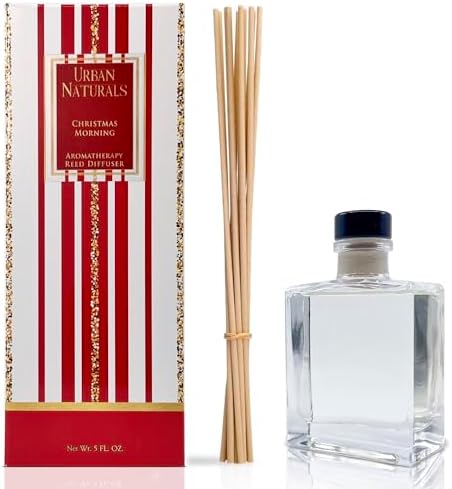 Urban Naturals Reed Diffuser Set, Christmas Morning - Bathroom Shelf Décor