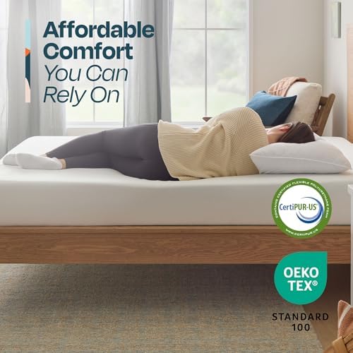 Linenspa 8 Inch Gel Memory Foam Mattress - Medium Feel - Twin - Cooling Gel