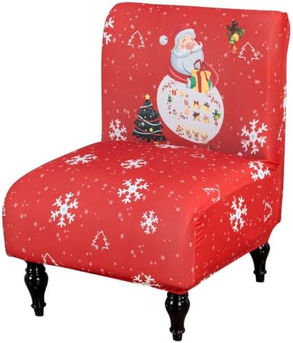 Accent Chair Cover Christmas Armless Chair Cover Slipper Chair Slipcover
