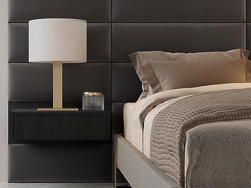 VANT 30 in Floating Wall Mounted Nightstand with Drawer, Oak Black