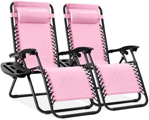 Best Choice Products Zero Gravity Chair Recliner, Bubblegum Pink