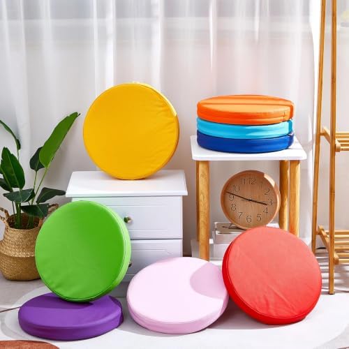 12 Pcs Floor Cushions kids, Multicolor, 13.8 x 13.8 x 1 Inch