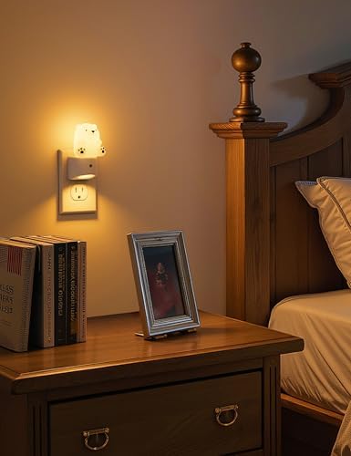 L LOHAS LED Night Light for Kids, 3D Bear Night Light Plug in