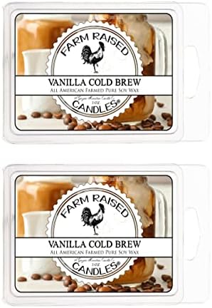 Vanilla Cold Brew Wax Melts, 2 Pack Soy Cubes