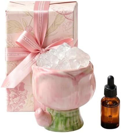 Tulip Crystal Stone Aroma Diffuser,Aromatherapy Diffuser：Essential Oils