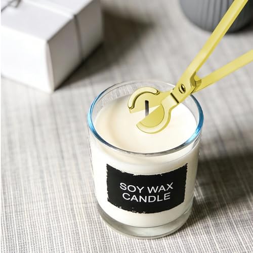 CHEFBEE Gold Stainless Steel Candle Wick Trimmer