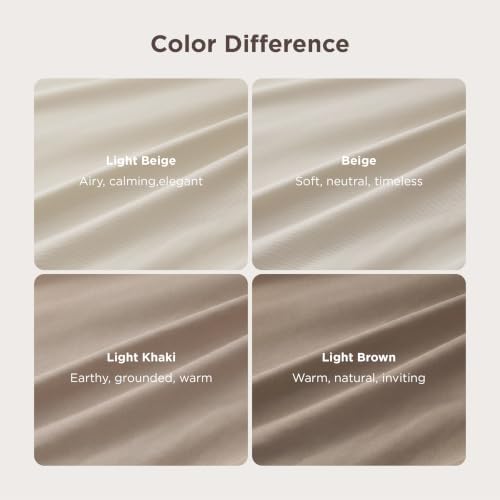 Bedsure Duvet Cover King Size, 1Pc Soft Double Brushed Bedding, Beige