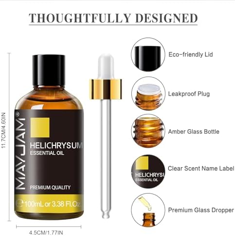 MAYJAM Helichrysum Essential Oil for Diffuser Soap Candle Making, 3.38FL.OZ