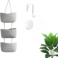 Over the Door Organizer, 3 -Tier Wall Hanging Basket with Hooks