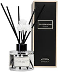 CULTURE & NATURE Reed Diffuser Set 4oz (120ml) Clean Cotton Scented Diffuser with Sticks Home Fragrance Reed Diffuser for Bathroom Shelf Decor