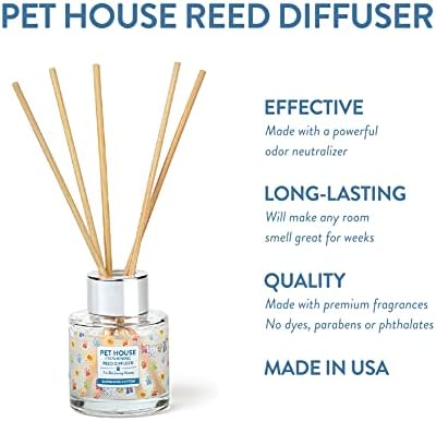 Sunwashed Cotton Home Freshening Reed Diffuser Set Pet House