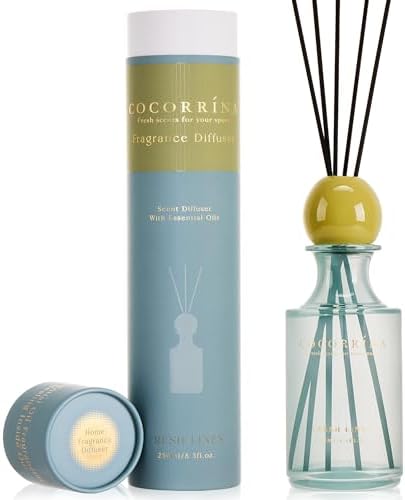 COCORRÍNA Reed Diffuser 8.5 oz Large Capacity Fresh Linen Scent