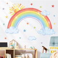 decalmile Rainbow Sun Cloud Star Wall Decals Stickers