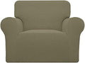 Easy-Going Stretch Chair Slipcover with Arm Washable Khaki