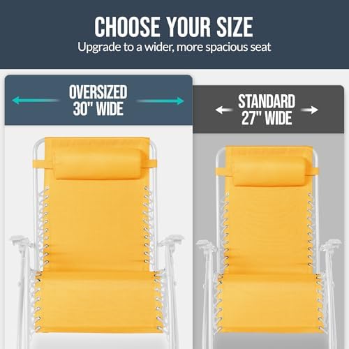 Best Choice Products Set of 2 Extra Wide Zero Gravity Chair Recliner