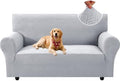 XINEAGE Loveseat Slipcover Pet Friendly, Stretch Couch Cover,Silver Gray