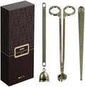 RONXS 3 in 1 Candle Wick Trimmer Set, Snuffer, Dipper, Cutter, Bronze