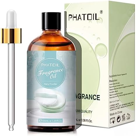 PHATOIL Baby Powder Fragrance Oil for Diffuser Aromatherapy 3.38FL.OZ