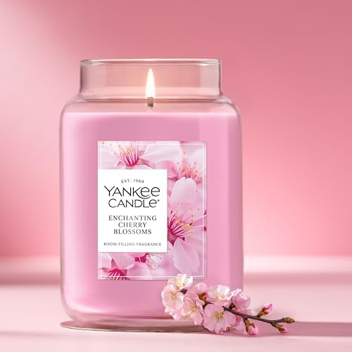Yankee Candle Enchanting Cherry Blossoms Scented Candle, 22oz Large Jar