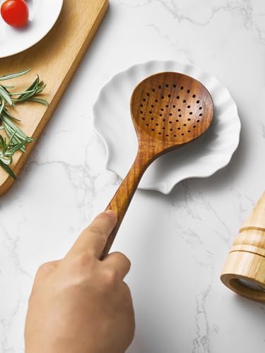 ABRUTY Spoon Rest for Stove Top, Ceramic Spoon Holder for Counter, Modern Farmhouse Decor Accessories for Spatula, Spoons or Tongs