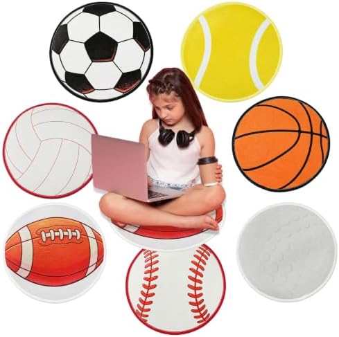 6 Pcs Kids Carpet Circle Seats 16" Kids Round Soft Warm Floor Rug