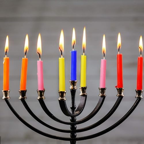 YOROXRG 100 pcs Spells Chime Candles Unscented Assorted Colors Mini Taper Candles | 4" Tall x 1/2" Diameter | Great for Casting Chimes, Rituals, Spells