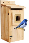 Bird Houses for Outside, Thicken Wooden Bird House with Copper Guard
