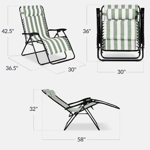 Best Choice Products Set of 2 Extra Wide Zero Gravity Chair Recliner