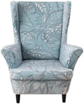 HZDHCLH Wingback Chair Slipcovers 2 Piece Velvet Stretch Washable Cover