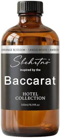 Hotel Collection Diffuser Oil – Inspired by Baccarat Hotel Scent – Sandalwood, Bergamot & Cedarwood – for Essential & Waterless Diffusers (16.9 Fl Oz (Pack of 1))