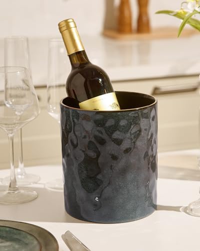 famiware Ceramic Utensil Holder, 7.2"+5.8", Set of 2, Deep Forest