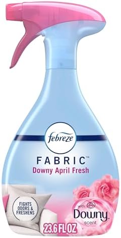 Febreze Fabric Spray Air Freshener, Odor-Fighting Fabric Refresher, Sneaker Balls Alternative, Couch Cleaner, Linen Spray, Multi-Use, Downy April Fresh Scent, 23.6 fl oz