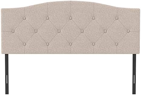 Hillsdale Provence Upholstered Adjustable Full/Queen Headboard, Linen