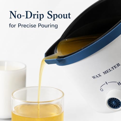Ksedcon Electric Wax Melting Pot for Candle Making with Thermometer, Wicks
