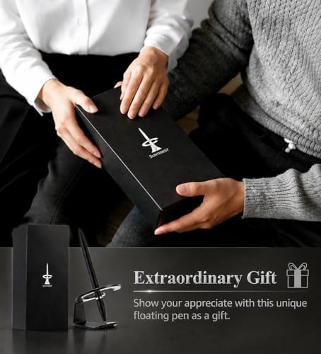 Magnetic Levitation Metal Gravity Spinner Pen, Floating Pen Fidget BLK
