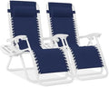 Best Choice Products Zero Gravity Chair Recliner, Navy/White