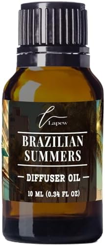 Lapew Brazilian Summers Waterless Diffuser Oil | Brazilian Waves Fragrance Oil for Nebulizer & Cold Air Diffusers | Scented Home Oil | 0.34 fl oz