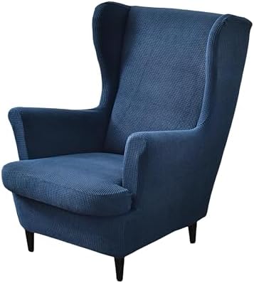 NILUOH Wingback Chair Covers 2-Piece, Armchair Slipcovers for Living Room