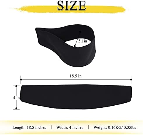 NICETOWN Magnetic Curtain Tiebacks Modern Handmade Tie Backs Decorative Curtain Holdbacks for Drapes (Black, 18.5 X 4 Inches, Set of 4)