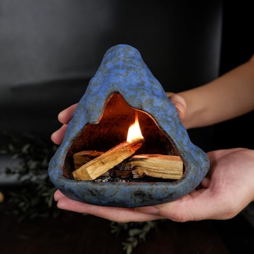 Zongzi Modeling Smudge Bowl, Palo Santo Chiminea & Sage Cone Burner Holder